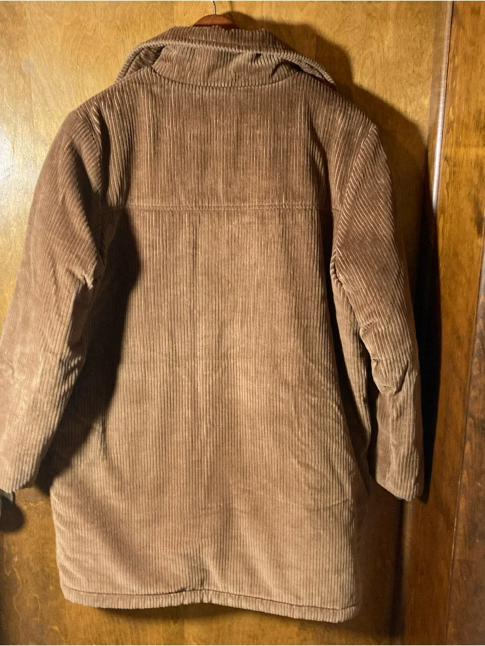 VTG Blair Corduroy Shacket Women M Brown Sherpa Lined Chore Barn Coat Winter Y2K - Picture 6 of 6